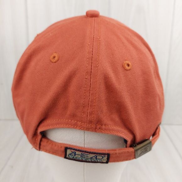 Vintage Texas Longhorns Hat Cap Strapback‎ Orange Black Logo Ahead Vintage Dad - Picture 3 of 7